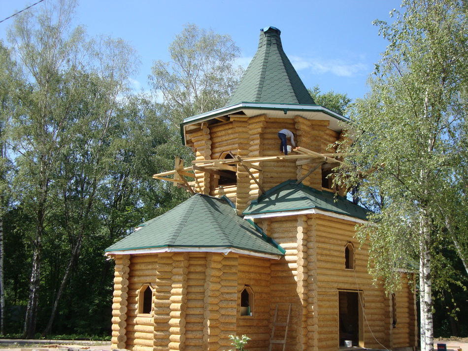Строительство Храма в честь Петра и Февронии в Подрезково